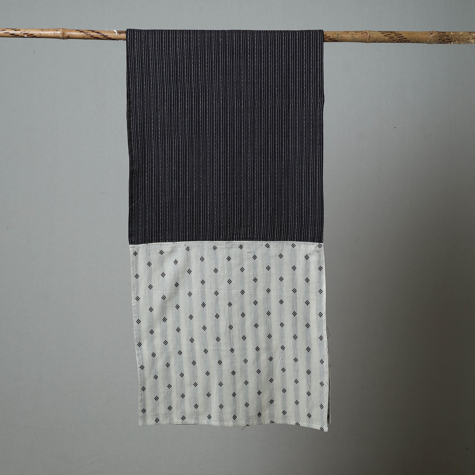 Multicolor - patchwork jacquard cotton stole 16