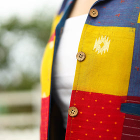  Multicolor Patchwork Jacquard Women's Jacket 