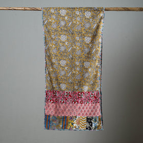Multicolor - patchwork printed cotton sanganeri stole 06