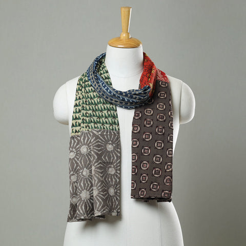 Patchwork Block Printed Cotton Stole