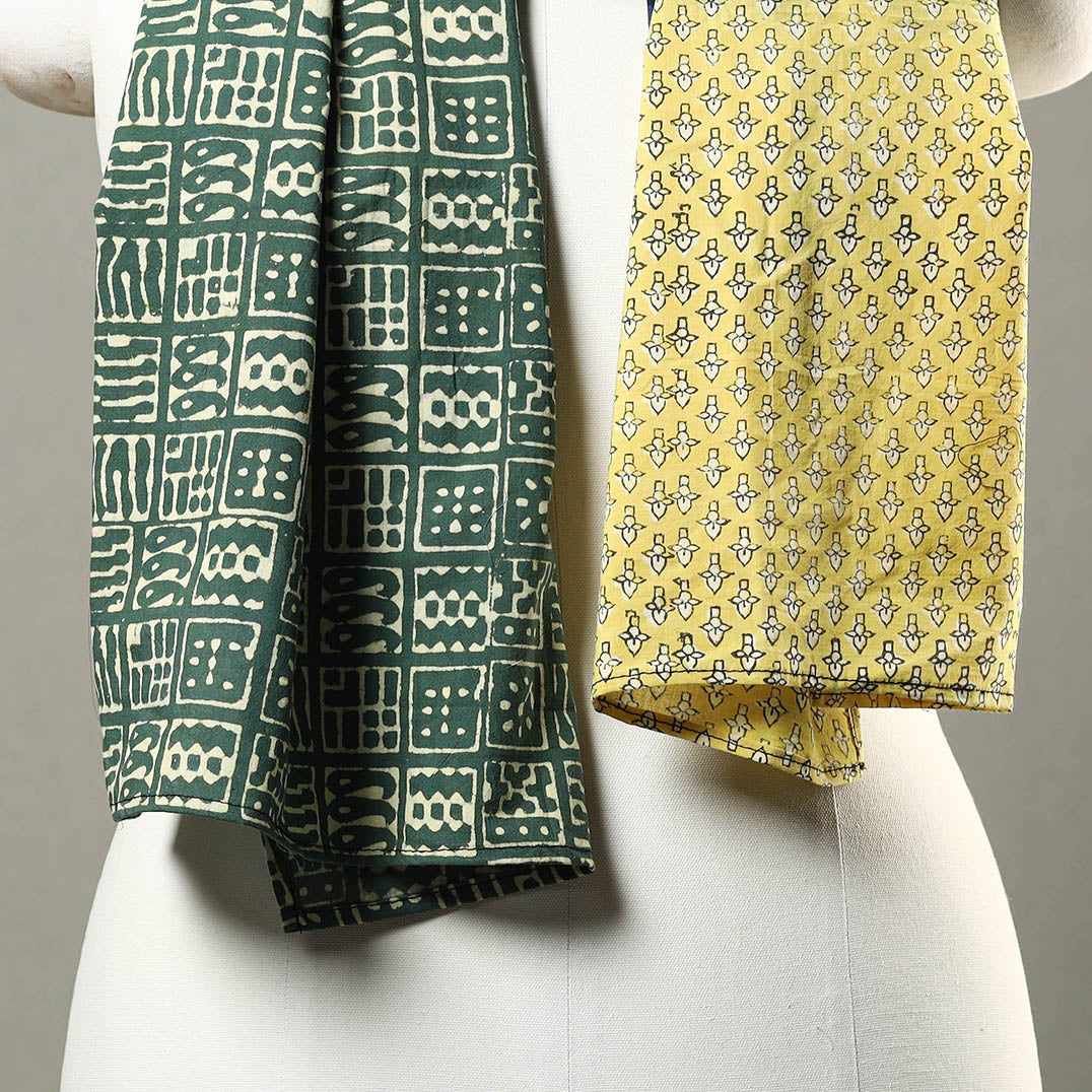Patchwork Block Printed Cotton Stole