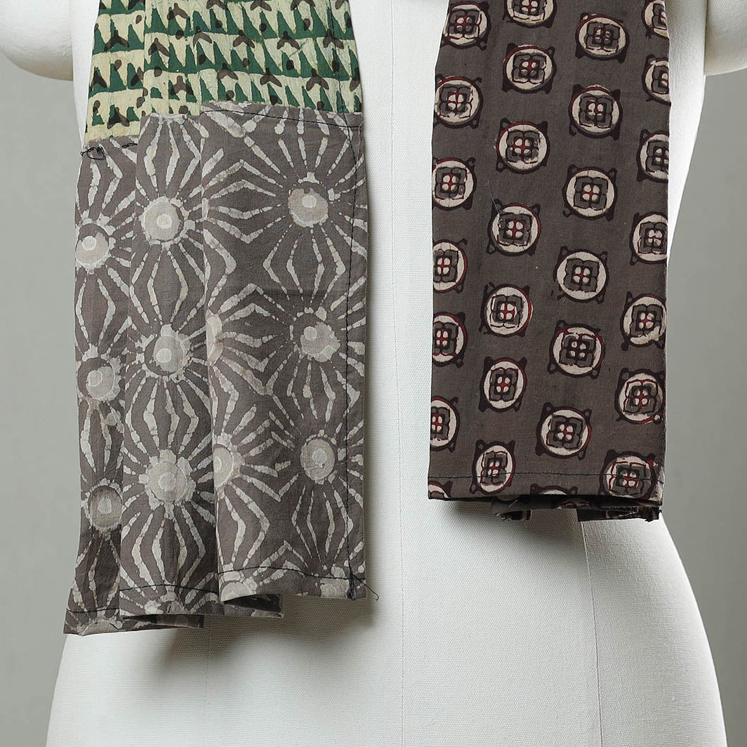 Patchwork Block Printed Cotton Stole