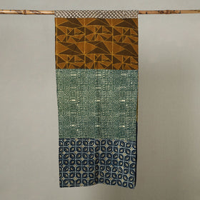  Patchwork Block Printed Cotton Stole 06 Online at iTokri.com