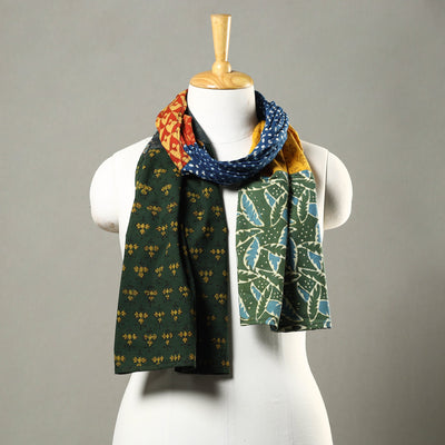 Patchwork Block Printed Cotton Stole