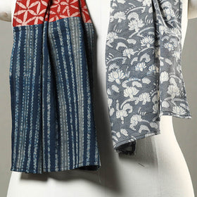Patchwork Block Printed Cotton Stole