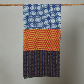  Patchwork Cotton Block Printed Stole 01 