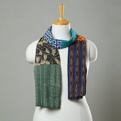  Patchwork Cotton Block Printed Stole 01 