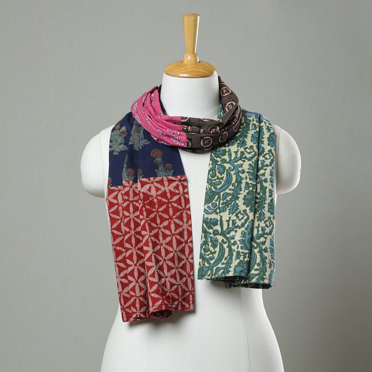 Buy Patchwork Cotton Block Printed Stole 01 Online at iTokri.com