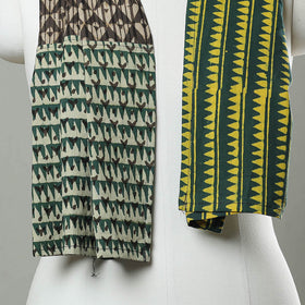 Patchwork Block Printed Cotton Stole