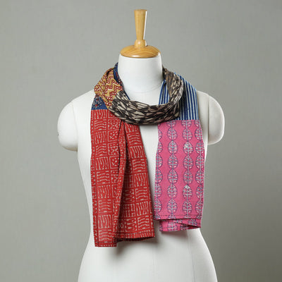  Patchwork Cotton Block Printed Stole 01 Online at iTokri.com