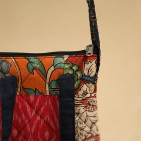 Buy Multicolor Patchwork Quilted Cotton Handmade Sling Bag