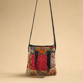 Buy Multicolor Patchwork Quilted Cotton Handmade Sling Bag