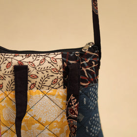 Buy Multicolor Patchwork Quilted Cotton Handmade Sling Bag