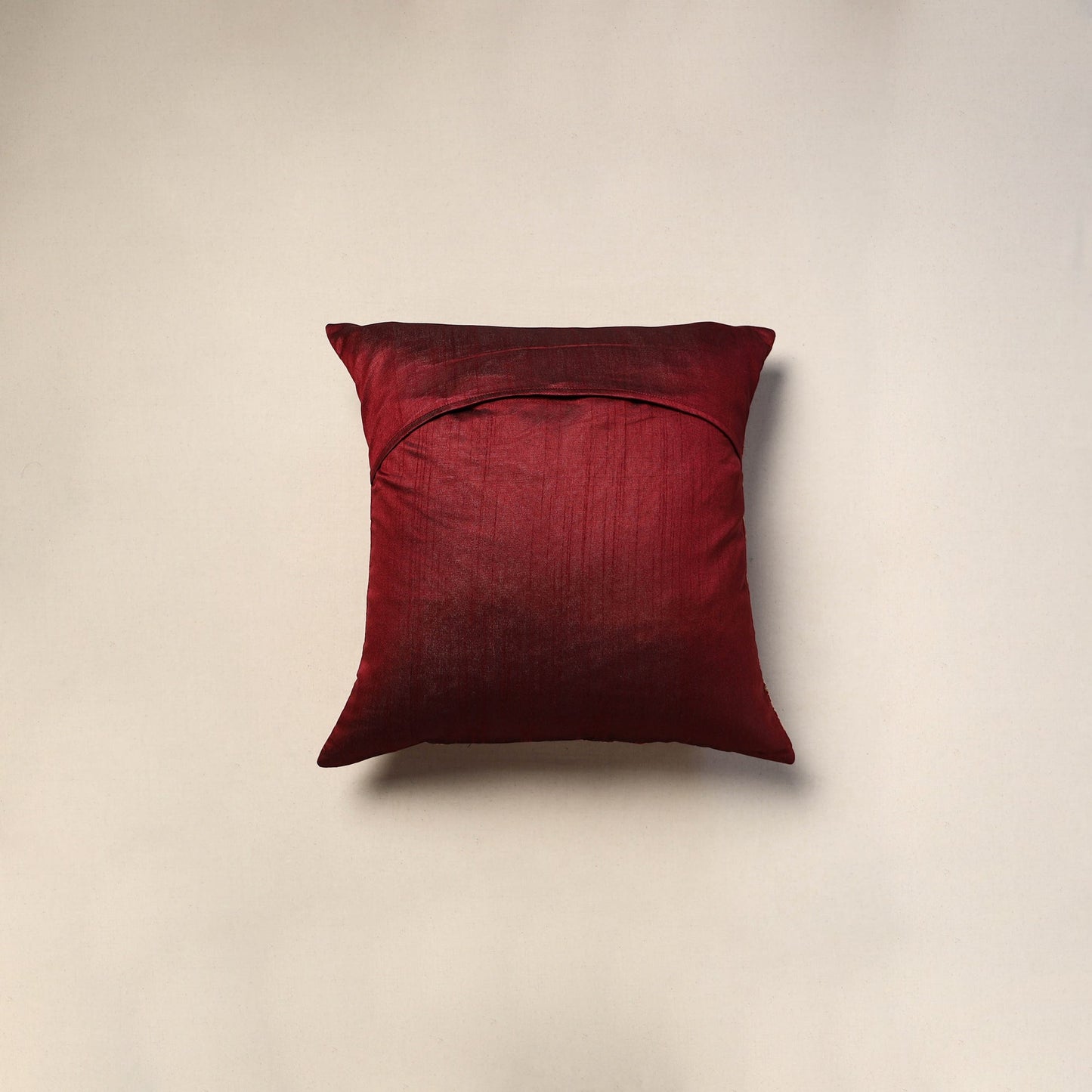 Patchwork quilted cushion cover (16 x 16 in) 02