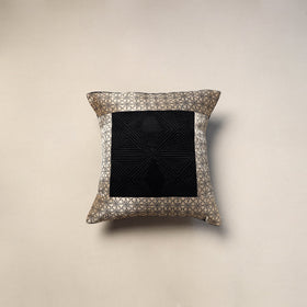 Patchwork quilted cushion cover (16 x 16 in) 03