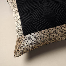 Patchwork quilted cushion cover (16 x 16 in) 03