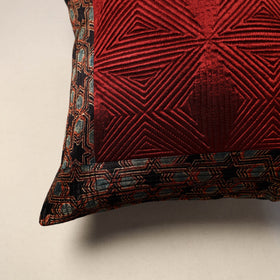 Patchwork quilted cushion cover (16 x 16 in) 04