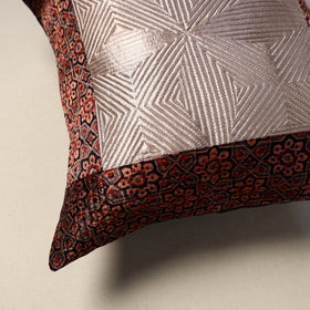 Patchwork quilted cushion cover (16 x 16 in) 05