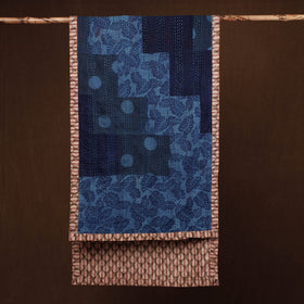  Patchwork Reversible Block Printed Tagai Cotton Stole 