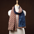 Patchwork Reversible Block Printed Tagai Cotton Stole 