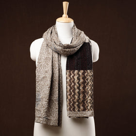  Patchwork Reversible Block Printed Tagai Cotton Stole 