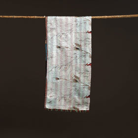 Multicolor - patchwork reversible silk bengal hand kantha