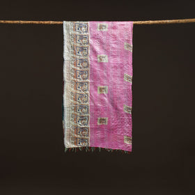 Multicolor - patchwork reversible silk bengal hand kantha