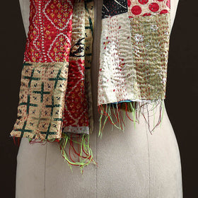 Multicolor - patchwork reversible silk bengal hand kantha
