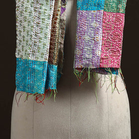 Multicolor - patchwork reversible silk bengal hand kantha