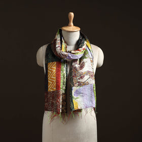 Multicolor - patchwork reversible silk bengal hand kantha
