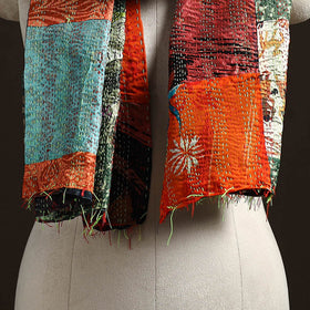 Multicolor - patchwork reversible silk bengal hand kantha