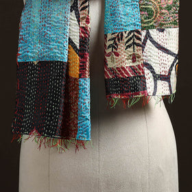 Multicolor - patchwork reversible silk bengal hand kantha