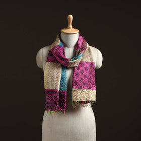 Multicolor - patchwork reversible silk bengal hand kantha