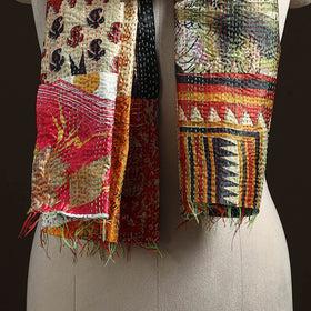 Multicolor - patchwork reversible silk bengal hand kantha
