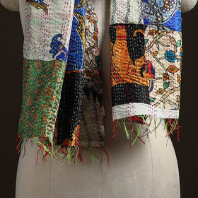 Multicolor - patchwork reversible silk bengal hand kantha