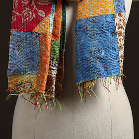 Multicolor - patchwork reversible silk bengal hand kantha