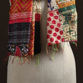 Multicolor - patchwork reversible silk bengal hand kantha