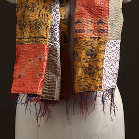 Multicolor - patchwork reversible silk bengal hand kantha