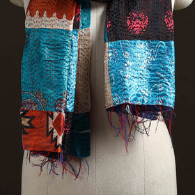 Multicolor - patchwork reversible silk bengal hand kantha