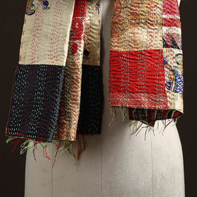 Multicolor - patchwork reversible silk bengal hand kantha