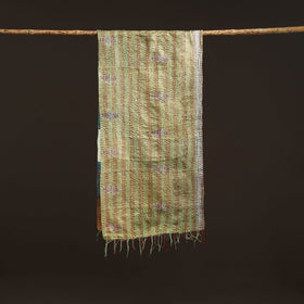 Multicolor - patchwork reversible silk bengal hand kantha