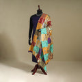 Multicolor - patchwork reversible silk bengal kantha work