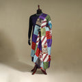 Multicolor - patchwork reversible silk bengal kantha work