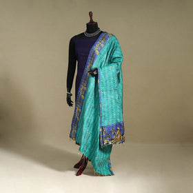 Multicolor - patchwork reversible silk bengal kantha work