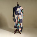 Multicolor - patchwork reversible silk bengal kantha work