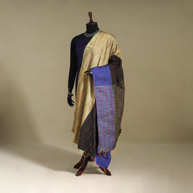 Multicolor - patchwork reversible silk bengal kantha work