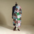 Multicolor - patchwork reversible silk bengal kantha work