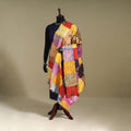 Multicolor - patchwork reversible silk bengal kantha work