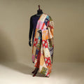 Multicolor - patchwork reversible silk bengal kantha work