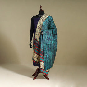 Multicolor - patchwork reversible silk bengal kantha work